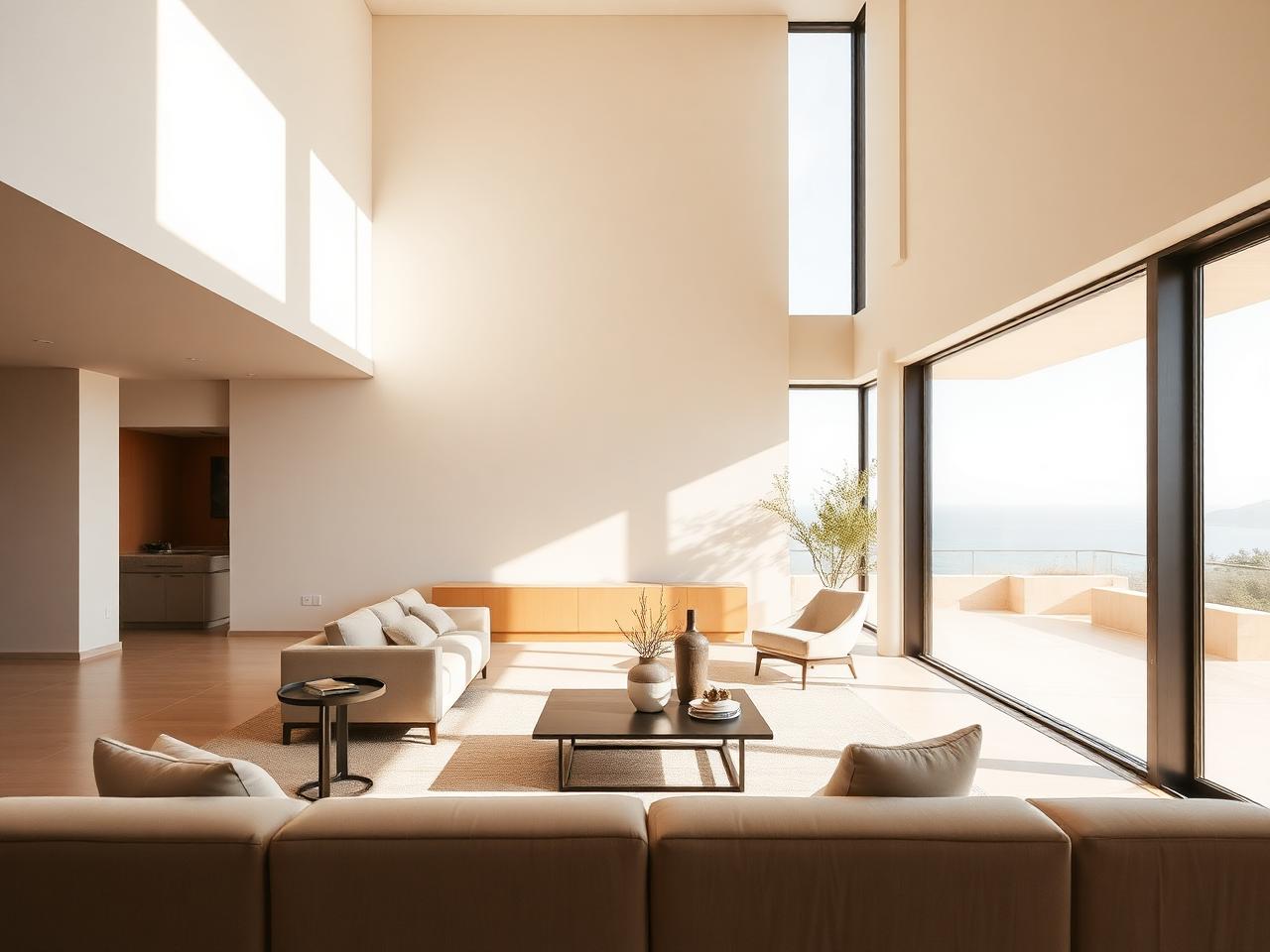 Interior arquitectónico de lujo